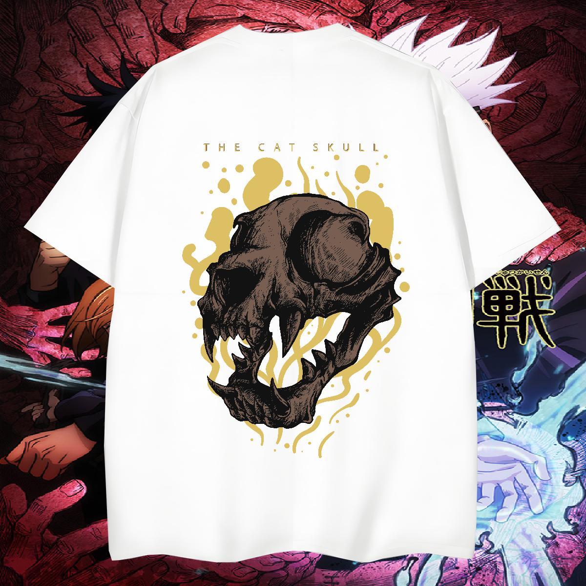 High Quality Men T Shirts 230g Pure Cotton skull Beach Cartoon Print Crew Neck Breathable Men Tshirts Fashion Designer Tops Tees