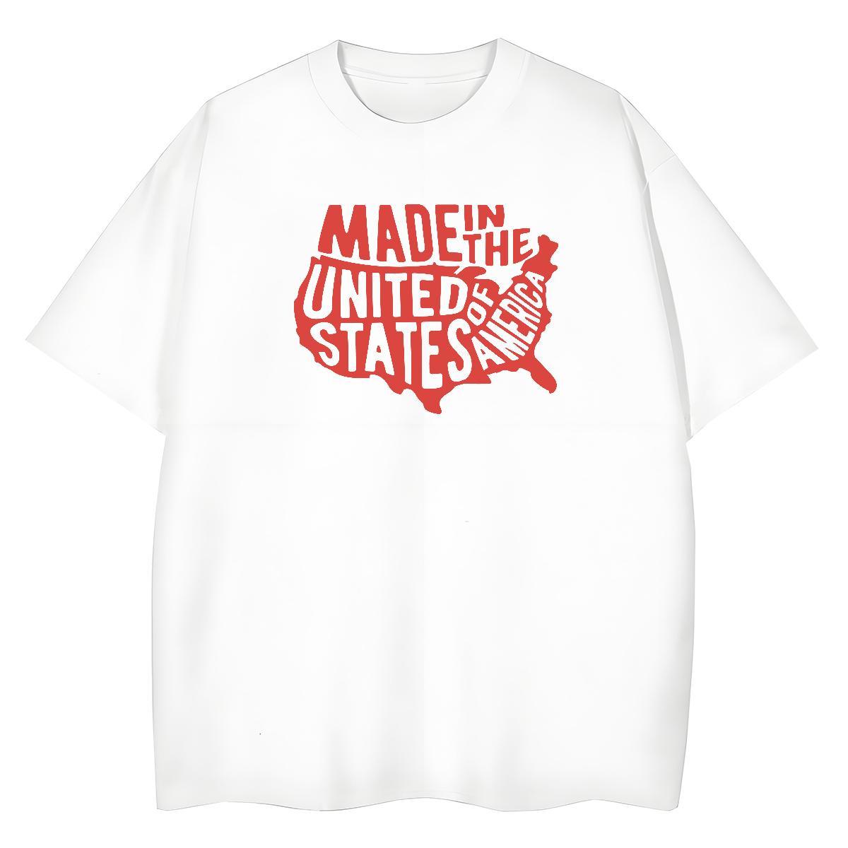 Popular Woman Tshirt 230g Pure Cotton letter Street Wear T-Shirts Breathable Anime Oversized Tees