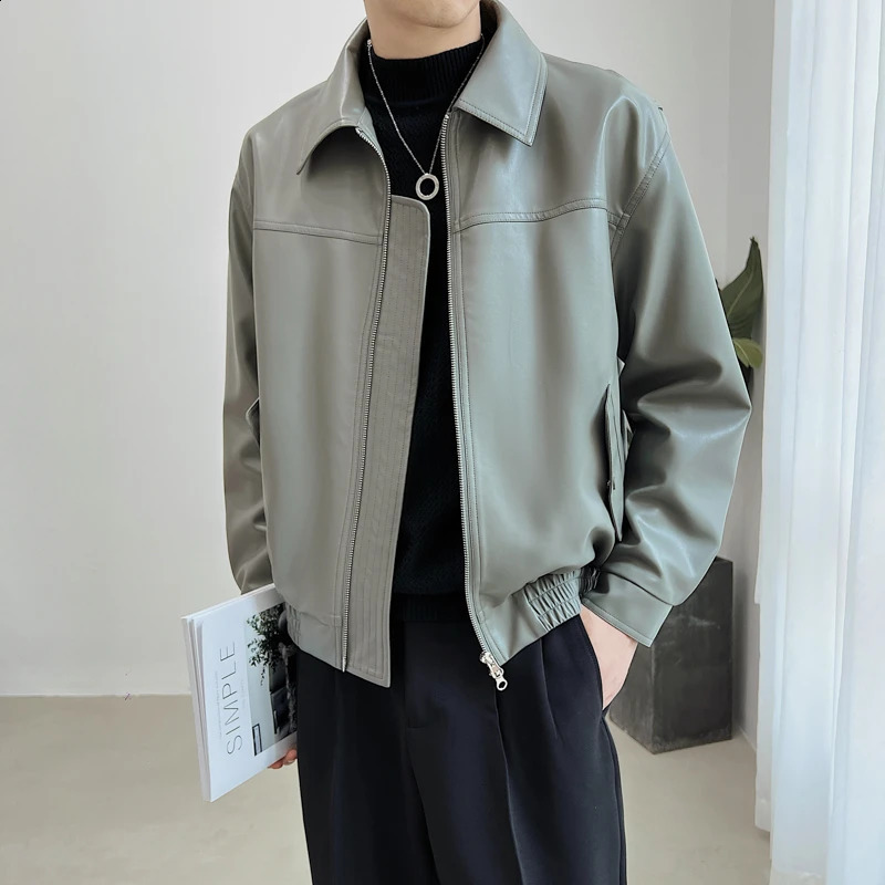 Mens Fashion Slim Solid Color Personality Casual Gentleman Business Korean Version Trend British Style Jacket 240822