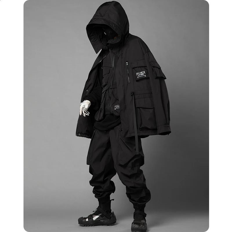 Unisex Harajuku Jogger Hiphop Paratrooper MenS Clothes Multi-Pocket Loose Cargo Pants Foot Overalls Street Dress Large Pocket 240822