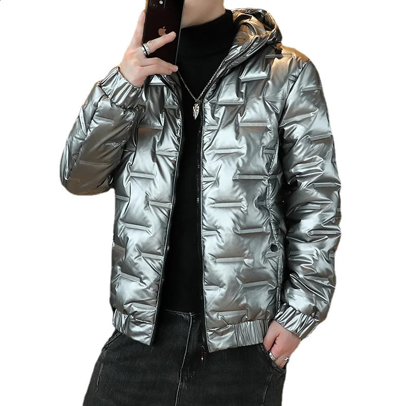 Winter jacket mens bright Parka thick warm waterproof down w240822