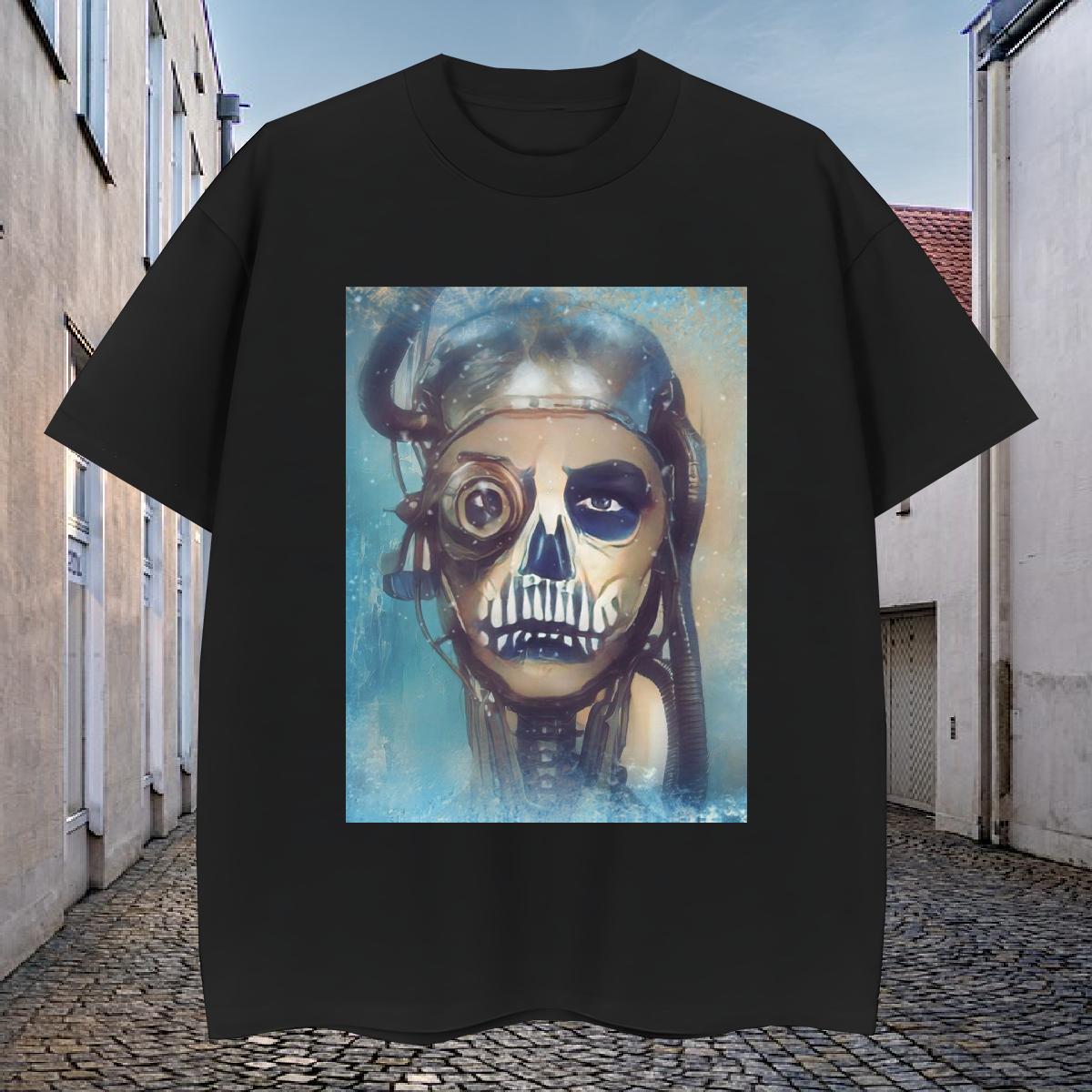 Cool T-Shirts for Men 100% Cotton 230g skull Casual Customized O Neck Short Sleeves Mens Tshirts New Arrival Polos