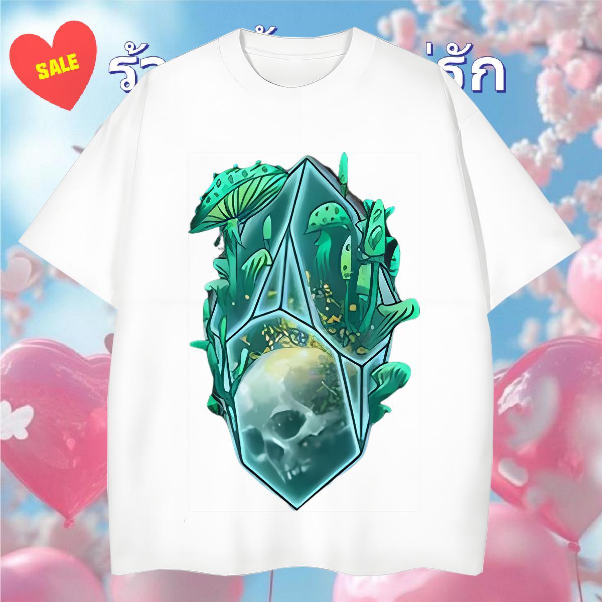 High Quality T Shirts Men 100% Cotton 230g skull Street wear Hip Hop Black White Breathable Tshirt for Man Woman New Polos