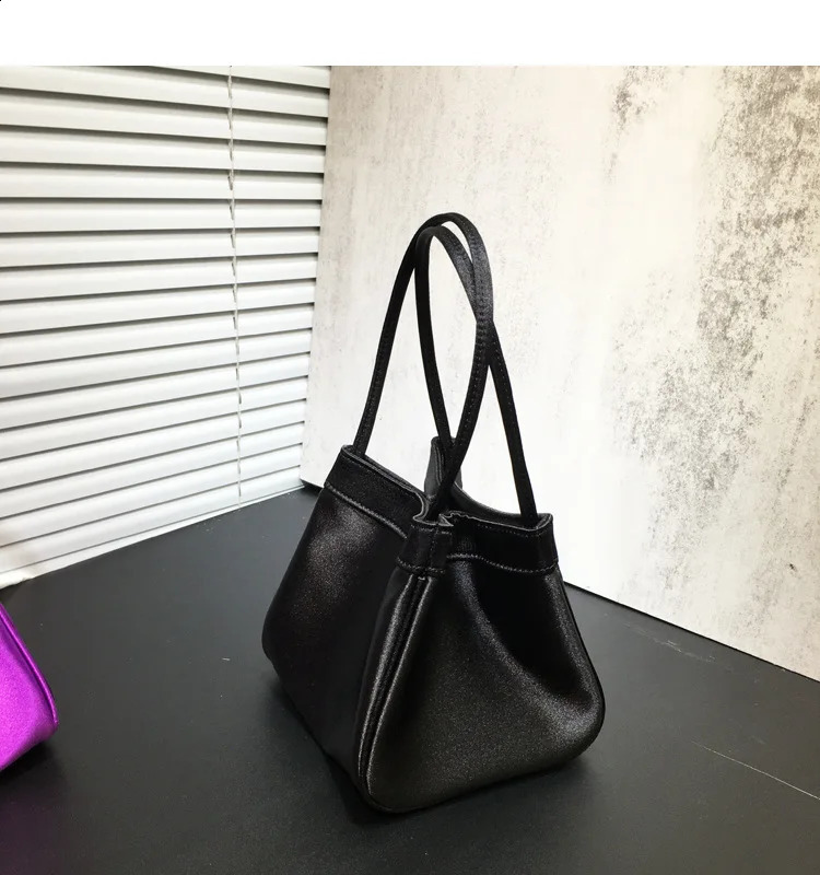 Womens Top Handle Bottom Bucket Bag PurpleBlackGoldRose Red Handbag for Party Night Shoulder 240823