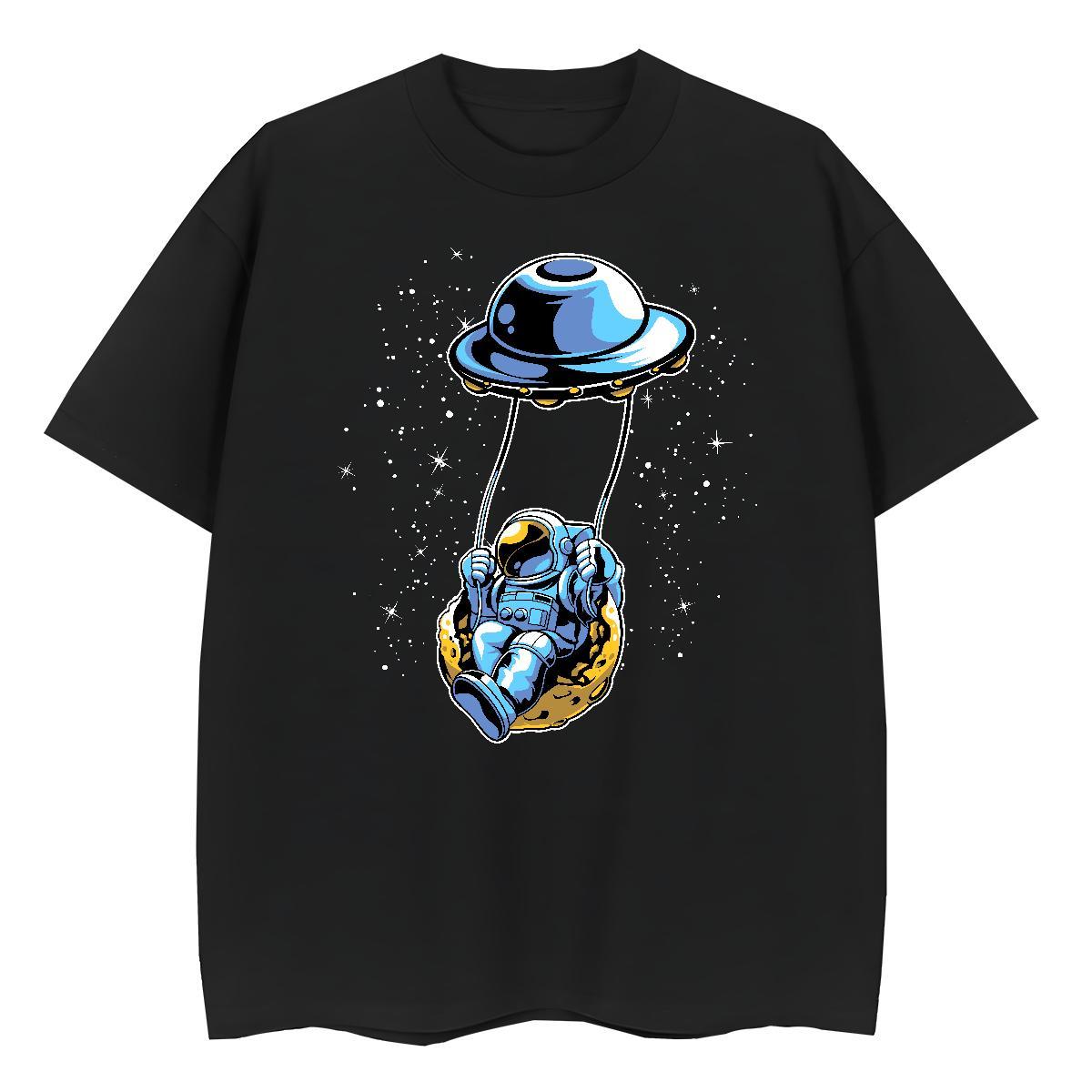 Comfortable Tshirt for Man Woman 230g 100% Cotton universe Street Casual T Shirt For Woman Crew Neck Anime Tees Shirts