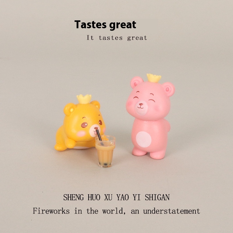 Charming Small Landscapes Featuring Furry Friends in Crowns - Ideal for Kids' Rooms & Event Favors