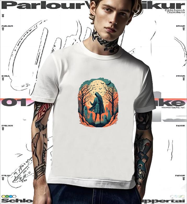Brand Men T Shirts 100% Cotton 230g skull Home Outdoor Skull Pure Cotton Tshirt for Man Woman New Wear
