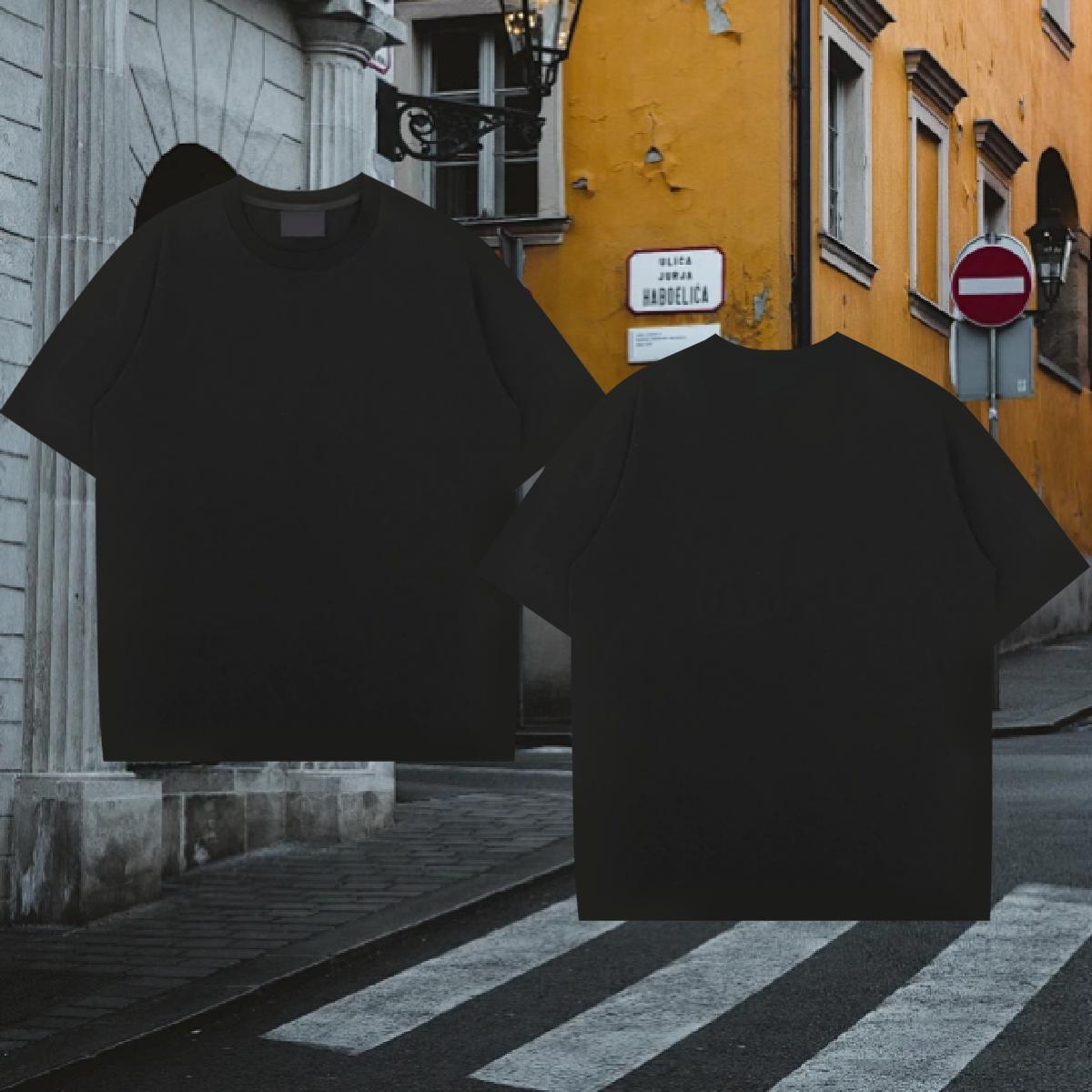 TOP Quality T Shirts Men 230g 100% Cotton letter Sports Casual Oversized O-Neck Short Sleeve Men Tshirts Stylist Tops Shirt