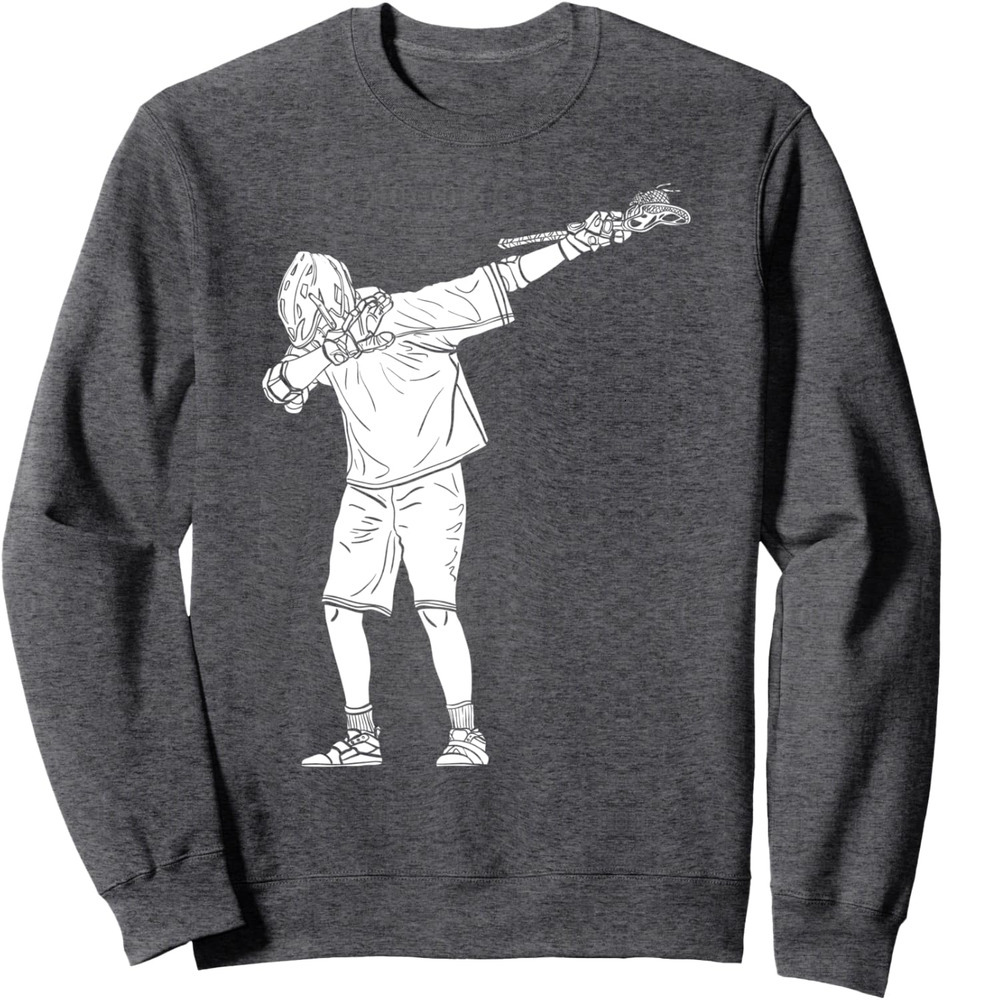 Long Sleeve Shirts for Men sweatshirt Lacrosse Stick Boy Dabbing Youth Dab Dance Sweatshirt T shirt Tee Streetwear Casual tops clothes