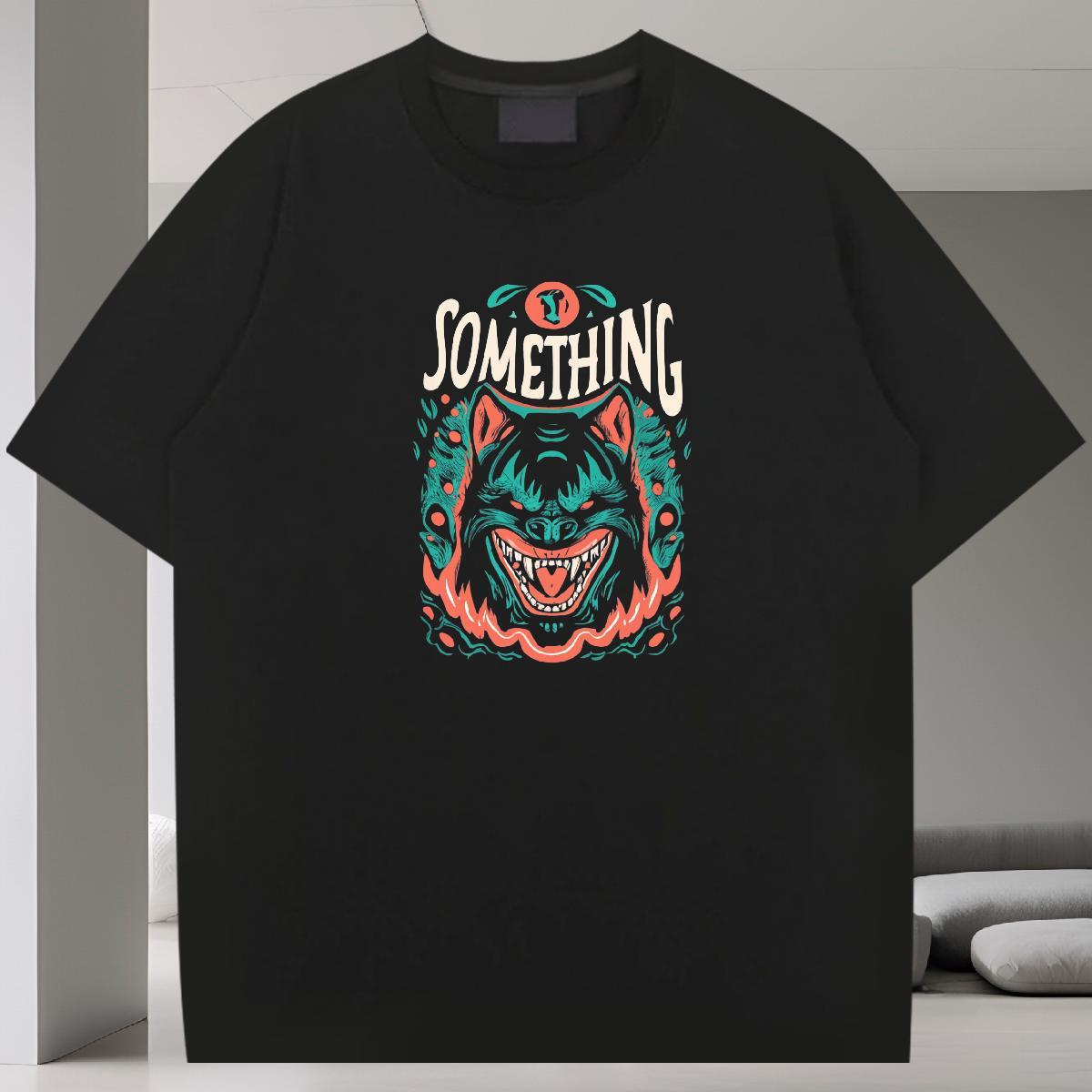 Classic T-Shirts for Men 230g Cotton skull Hip Hop Street Custom Anime Breathable Crew Neck Men Tshirts Designer Fashion Tee Shirt