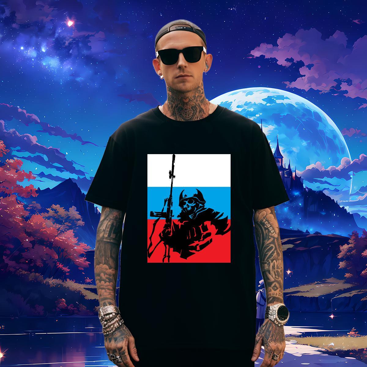 Cool Man T Shirts 230g Cotton skull Summer Casual Skull Crew Neck Breathable Men Tshirts Designer Polos