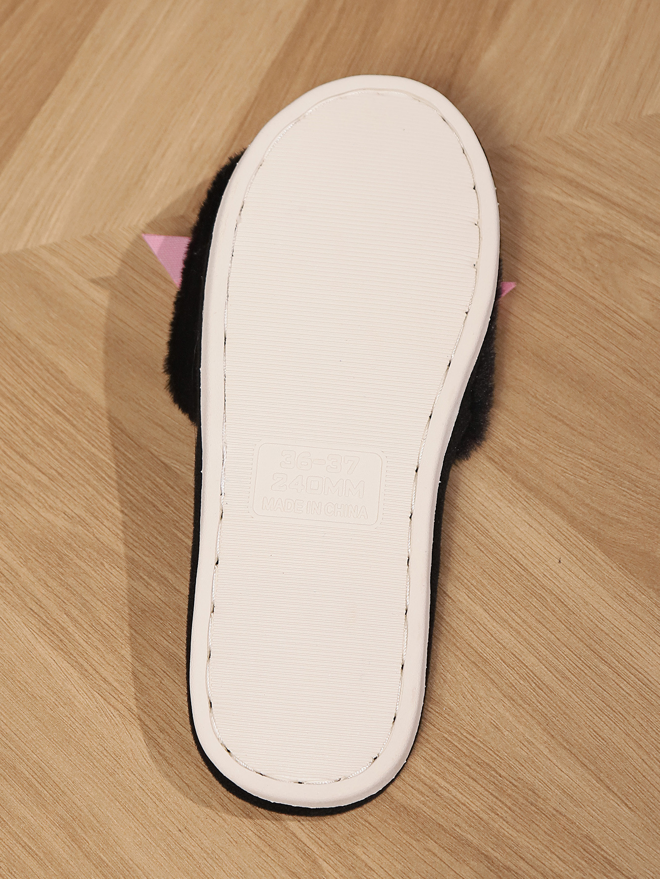 High quality slippers bow cotton Flat Fashion slippers women winter couple warm soft sole shoes indoor non-slip autumn cute slipper Black White 36-43
