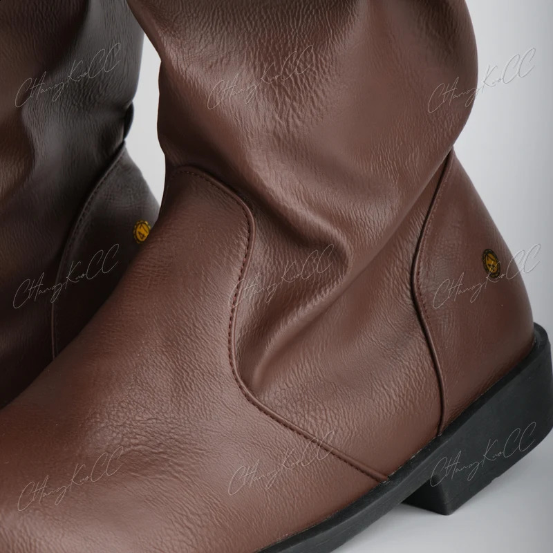 Medieval pirate mens boots Viking Rapp Nordic boots Renaissance retro steampunk Gothic shoes Robin clothing leather Haddock 240823