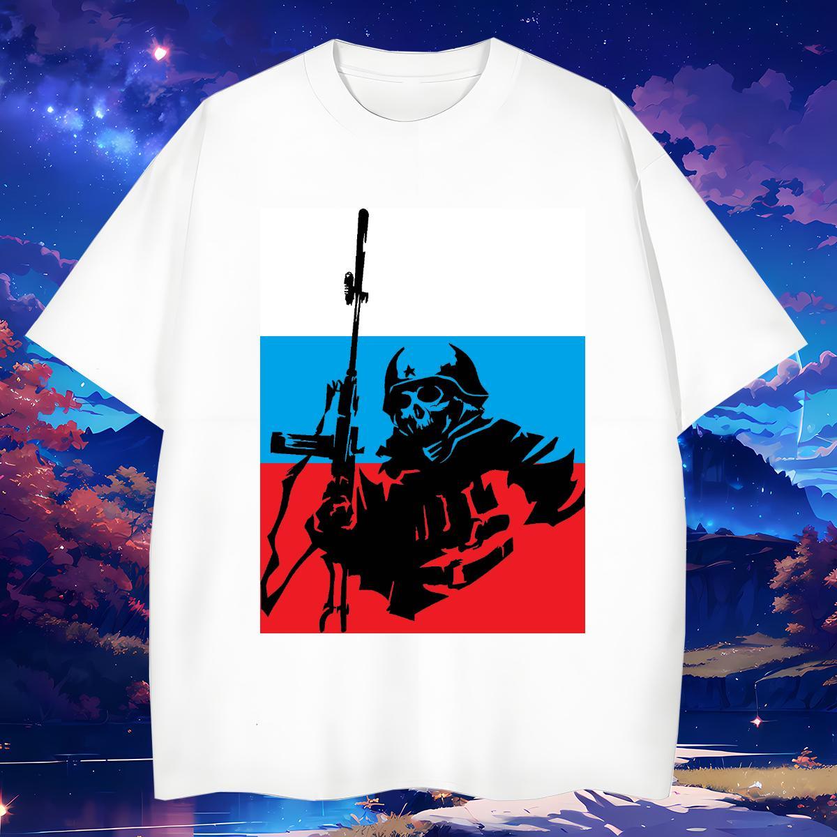 Cool Man T Shirts 230g Cotton skull Summer Casual Skull Crew Neck Breathable Men Tshirts Designer Polos