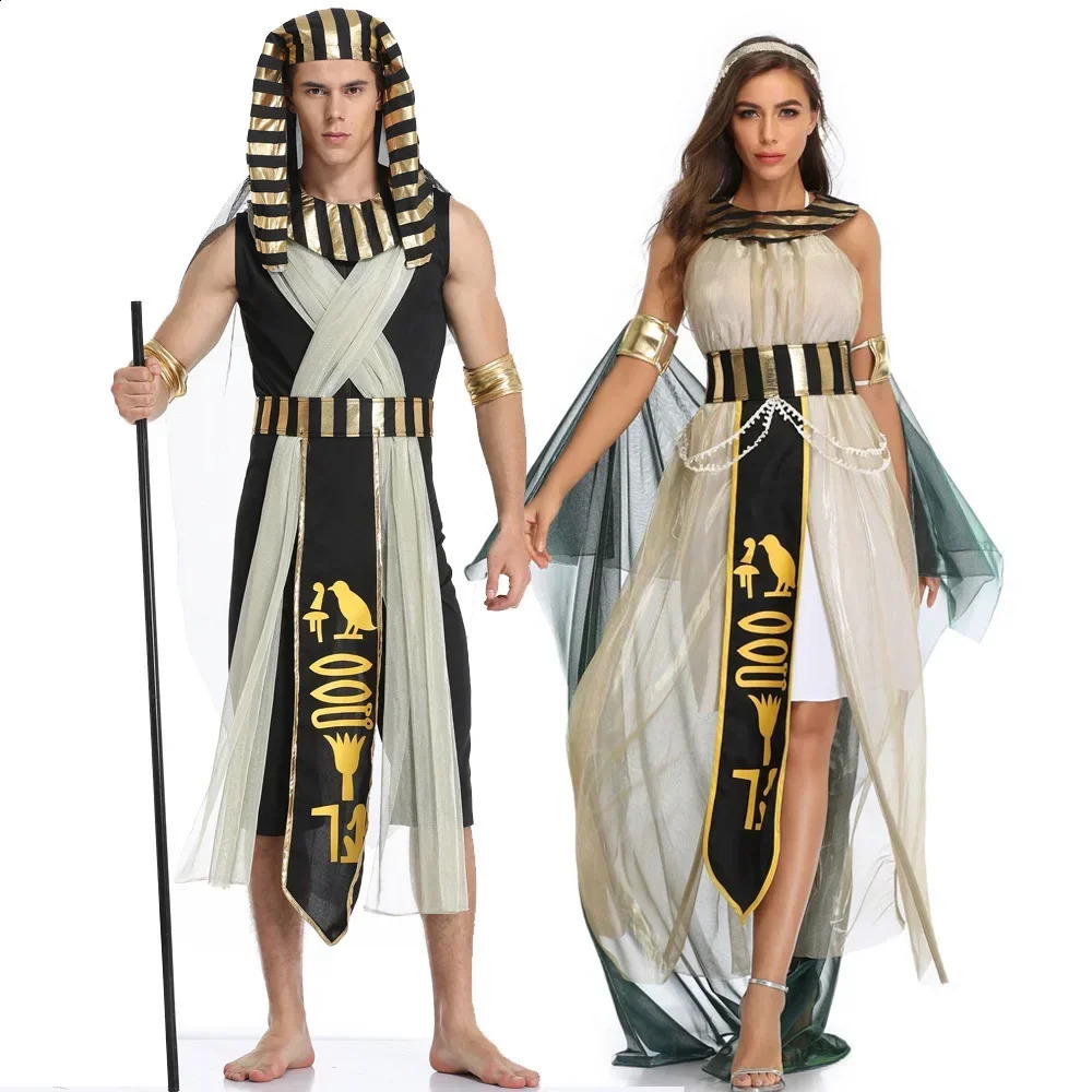 Egyptian Pharaoh Queen Greek Goddess Costume Stage Opera Performance 240823