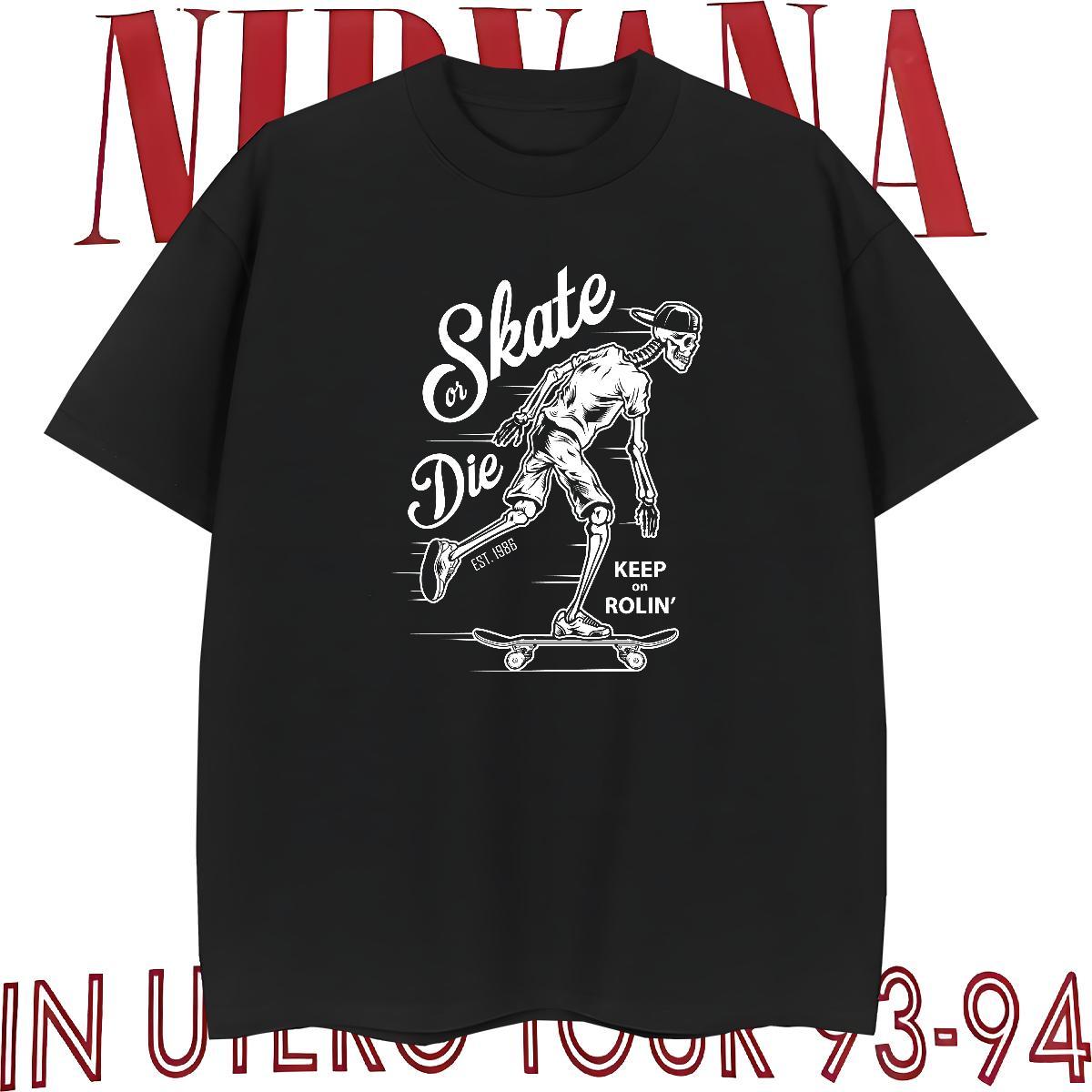 Designer Men T Shirts 230g Pure Cotton skull Street wear Hip Hop Anime Print Short Sleeve Soft Men Tees Fashion Designer Tshirts