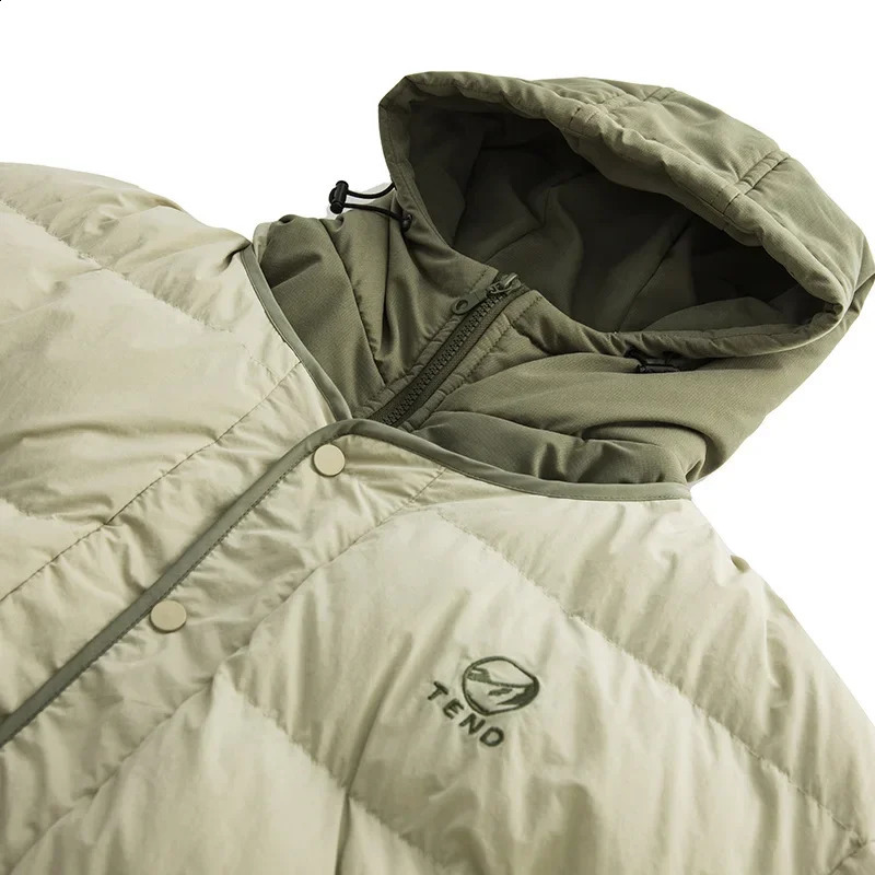 Japanese thick Parkas jacket mens twopiece solid color cotton hooded apron Harajuku casual oversized winter unisex 240822