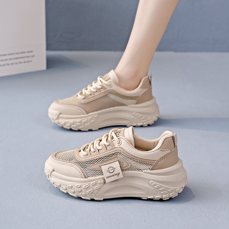 Ddmysports Women S Sports Styles Summer New Items Mesh Breathable Hollowed Out White Board Shoes Women Q OUTDOOR