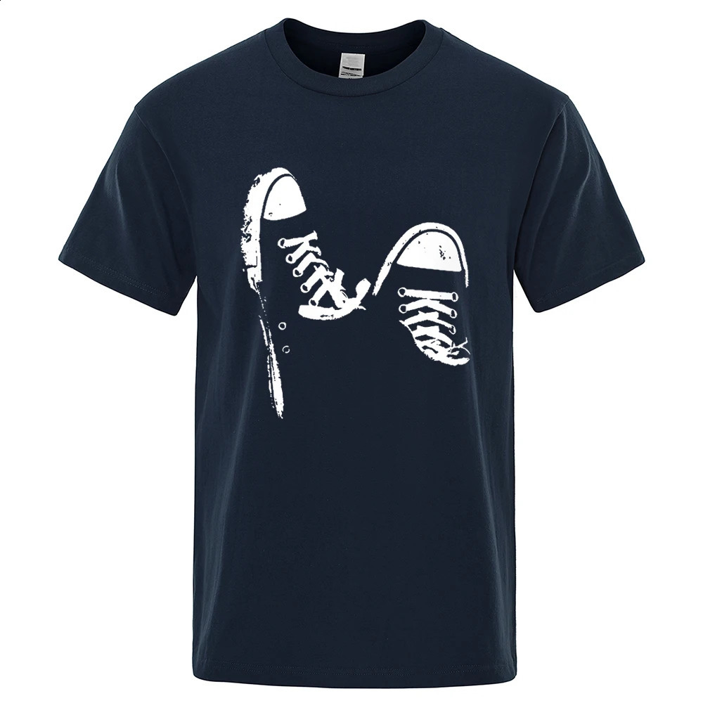 selling 100% pure cotton casual short sleeved ice skates mens summer breathable clothing Oneck oversized unisex 240822