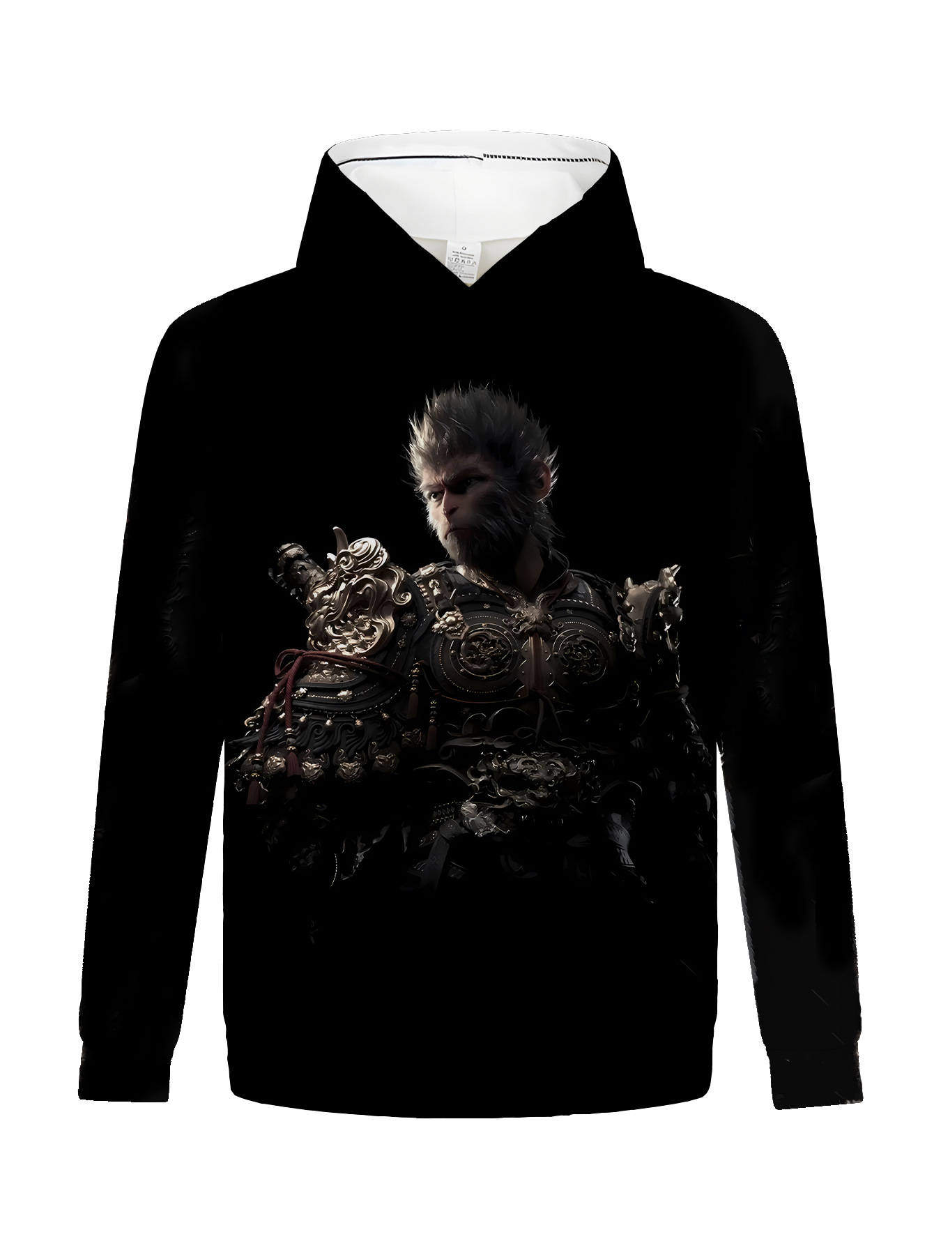 The Latest 3A Game Black Myth Wukong Explosive Printed T-shirt With Casual Trend Hoodie