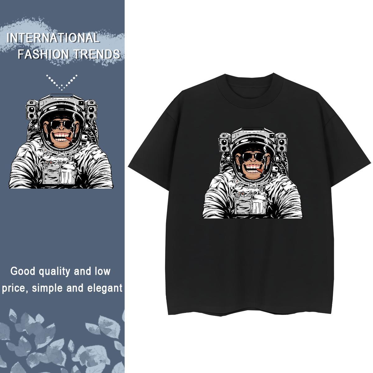 High quality Woman Tshirt 230g Cotton planet Beach T-Shirts for Women Breathable Crew Neck Custom Printed Clothes