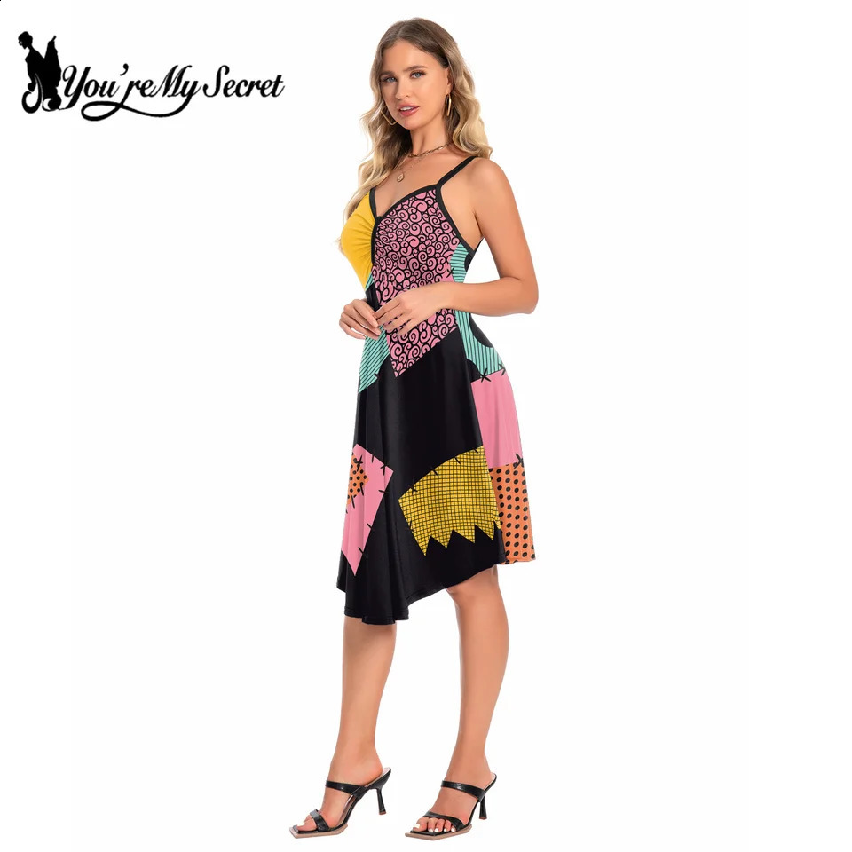 You Are My Secret Halloween Anime Movie Nightmare Role Playing Sally Costume Holiday Party Female Sexy Dress w240824