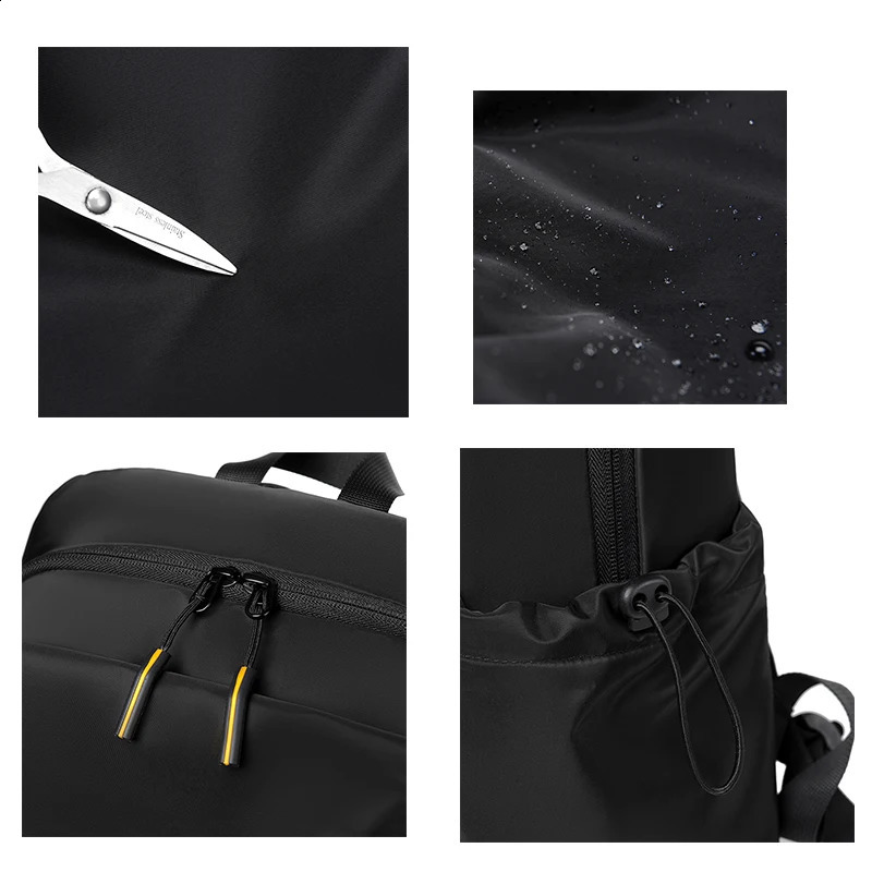 VC Solid Color Mens Backpack High Quality Waterproof Laptop Backpack Urban Male Travel Bag School Backpack for College Students 240822