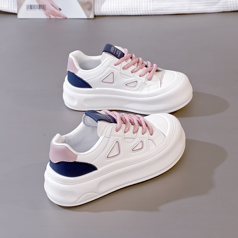 Ddmysports Popular Thick Soled White For Women New Spring And Autumn S Eight Increasing Casual Sports Board Shoes MX D OUTDOOR