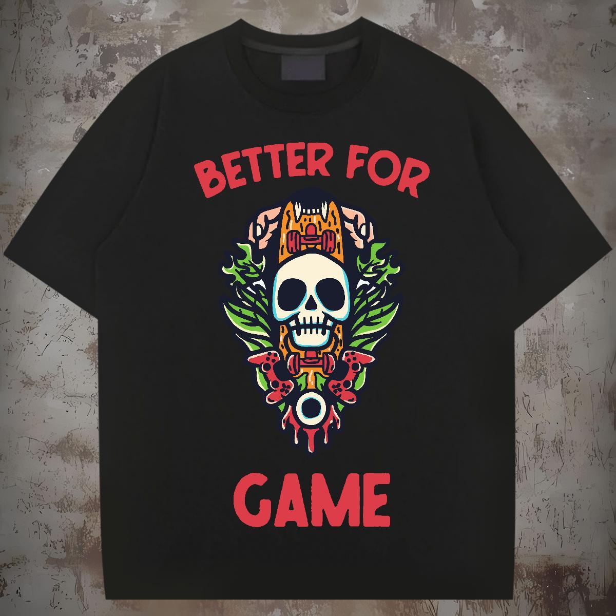 Soft T-Shirts for Men 100% Cotton 230g skull Sport Asian Size Breathable Crew Neck Tshirt for Man Woman Fashion Designer Tees