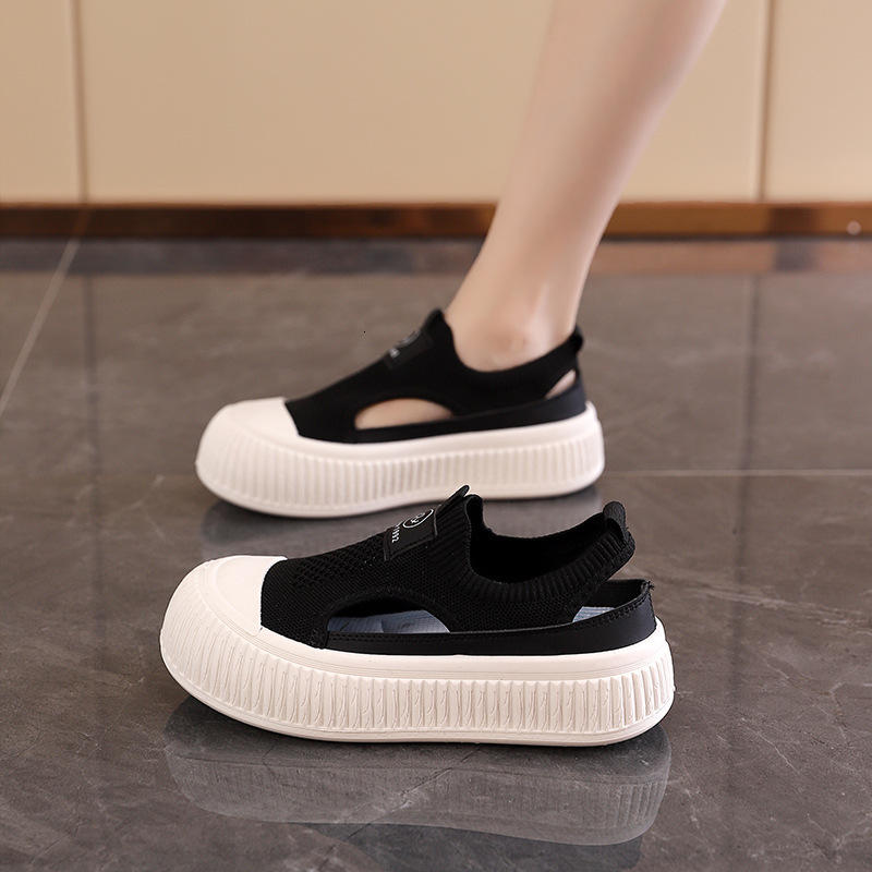 Ddmysports Mesh Breathable Fly Woven Summer New Versatile Sports White Hollow Mesh Women S Board Shoes KX OUTDOOR