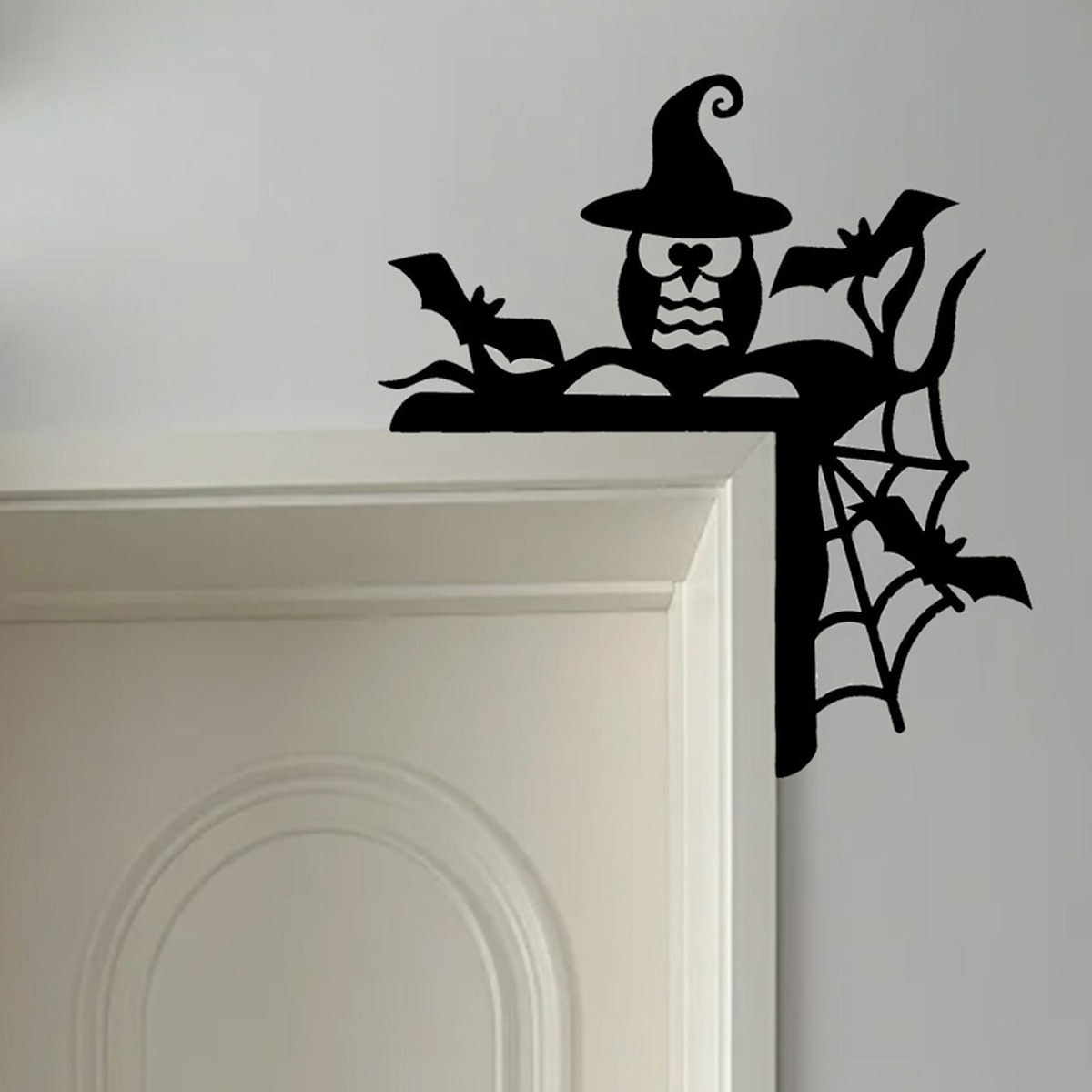 Halloween Door Frame Decoration Halloween Witch Bat Door Corner Sign Door Wall Halloween Decorations