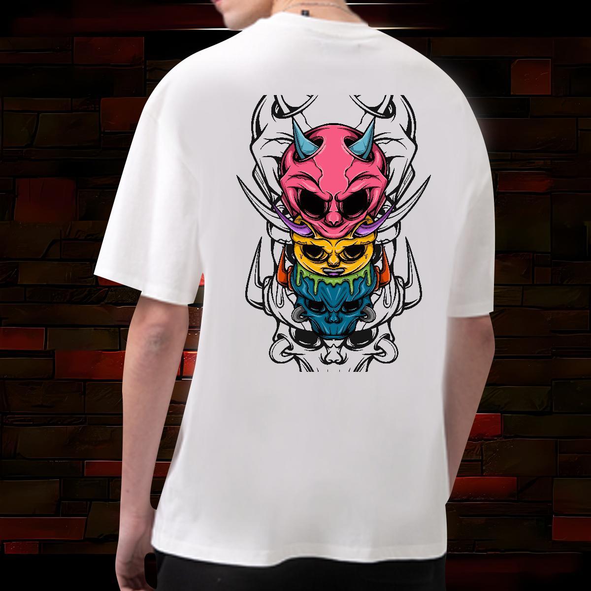 Popular T-Shirts for Men 230g 100% Cotton skull Sports Casual Custom Print Plus Size Short Sleeve Soft Men Tshirts Stylist Tops Shirt