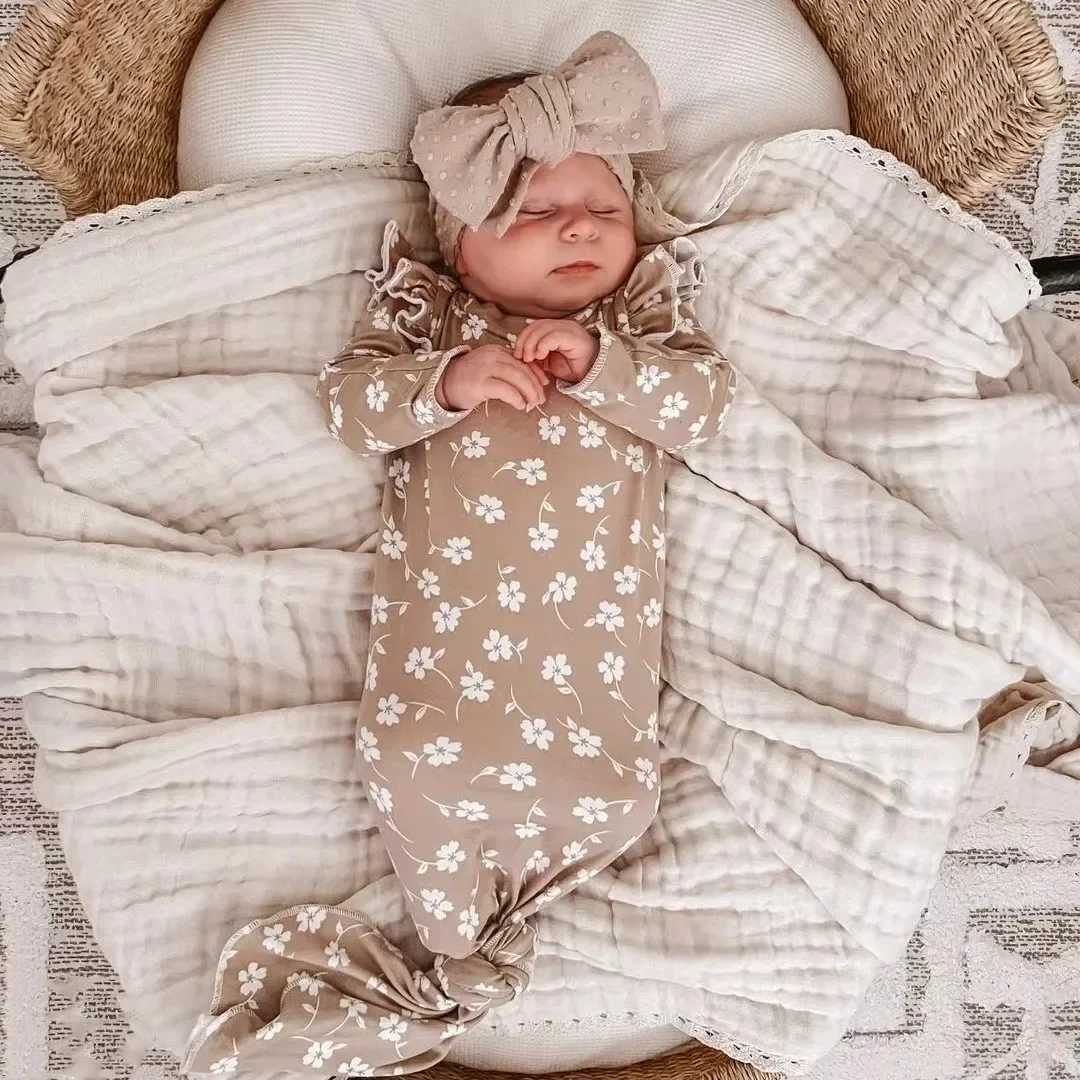 Baby Blanket Newborn 6 Layers Muslin Swaddle Wrap Soft Toddler Kids Bath Towel Infant Baby Crib Stroller Receiving BlanketsXJ240822