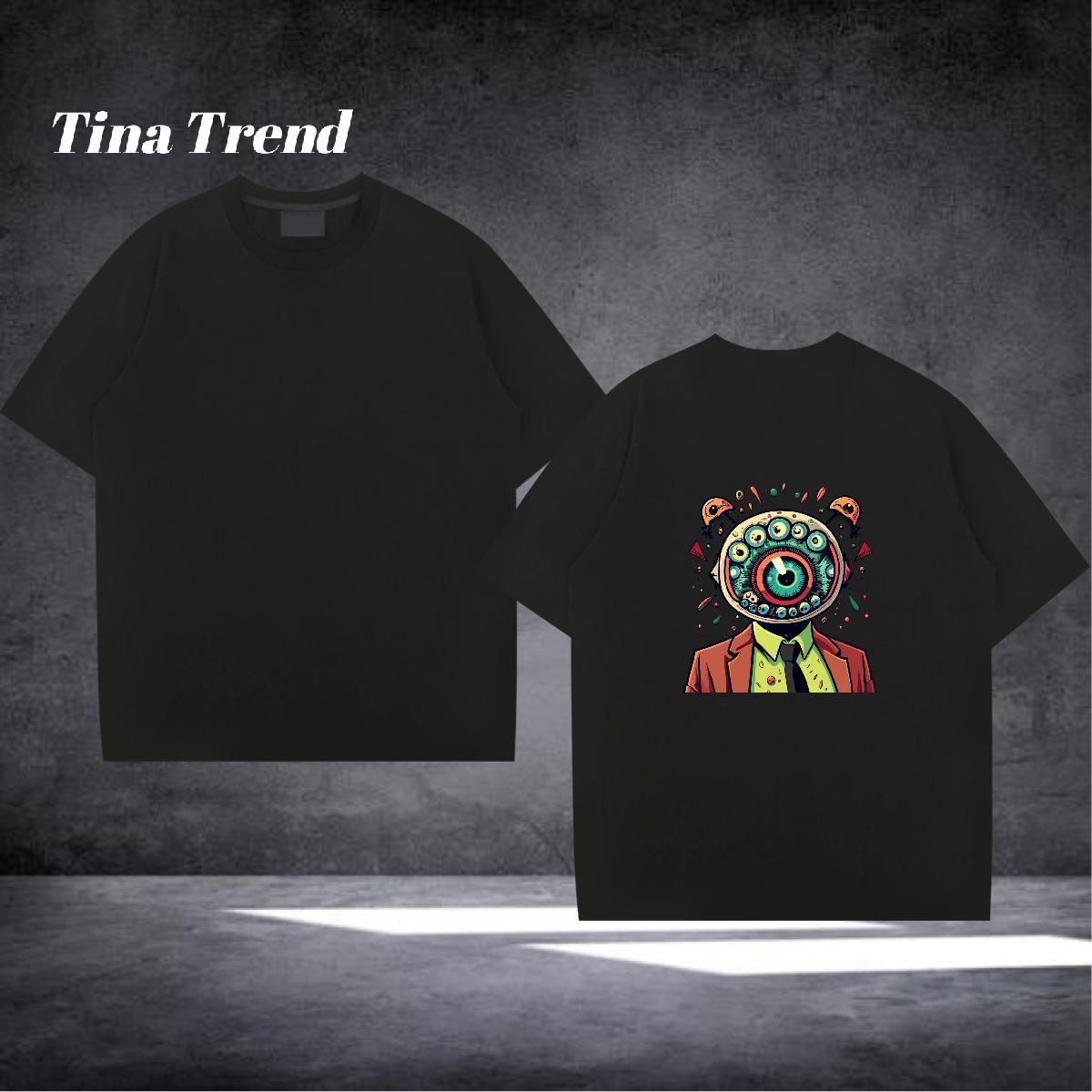 Popular T Shirt For Man 230g 100% Cotton skull Street Casual Custom Print Plus Size Crew Neck Breathable Mens Tshirts Designer Polos