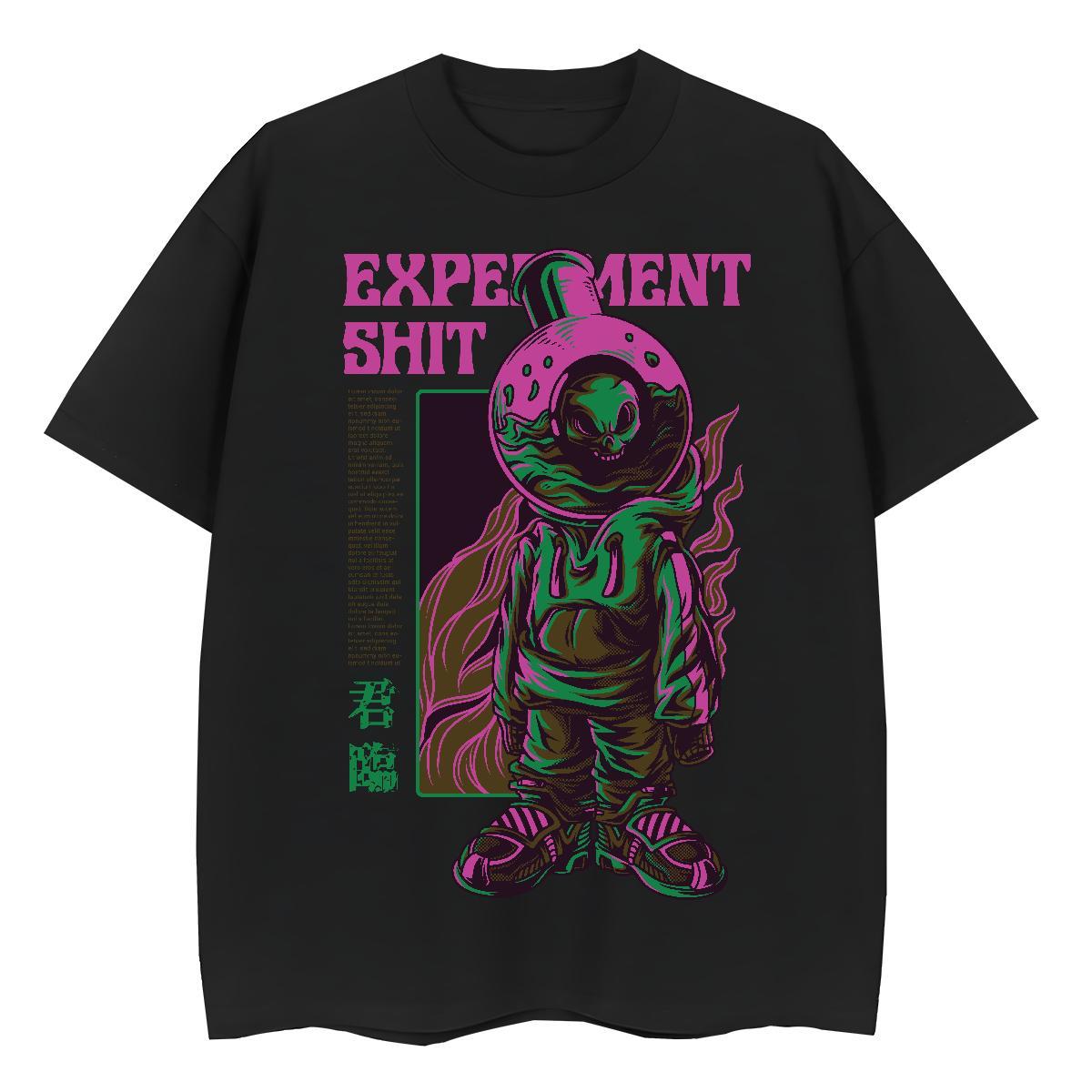 Lady Lady T shirt 230g Pure Cotton terror Daily Wear T-Shirts for Women Short Sleeve O-Neck Anime Oversized Polos