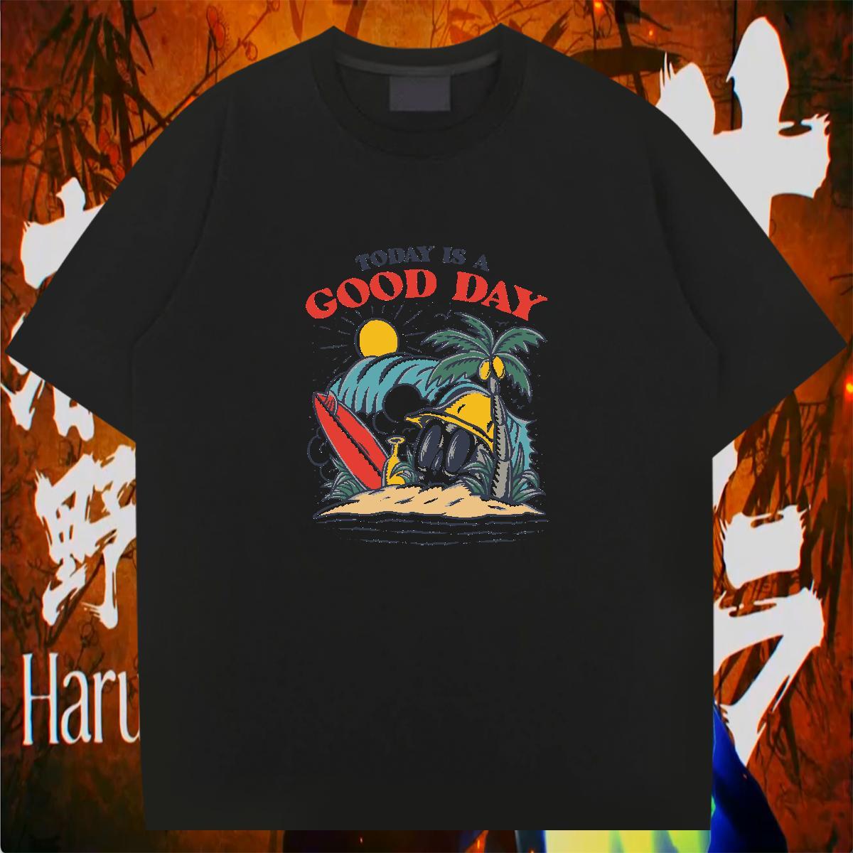 Cool Men T Shirts 230g Cotton skull Sport Graphic Pure Cotton Men Tops Tees Fashion Design Clothes
