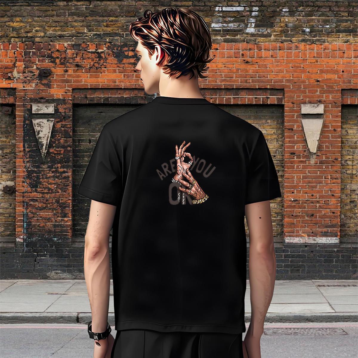 Loose Fit T-Shirts 230g Cotton skull Casual Daily Wear Graphic Breathable Short Sleeve Mens Tshirts New Arrival Tees