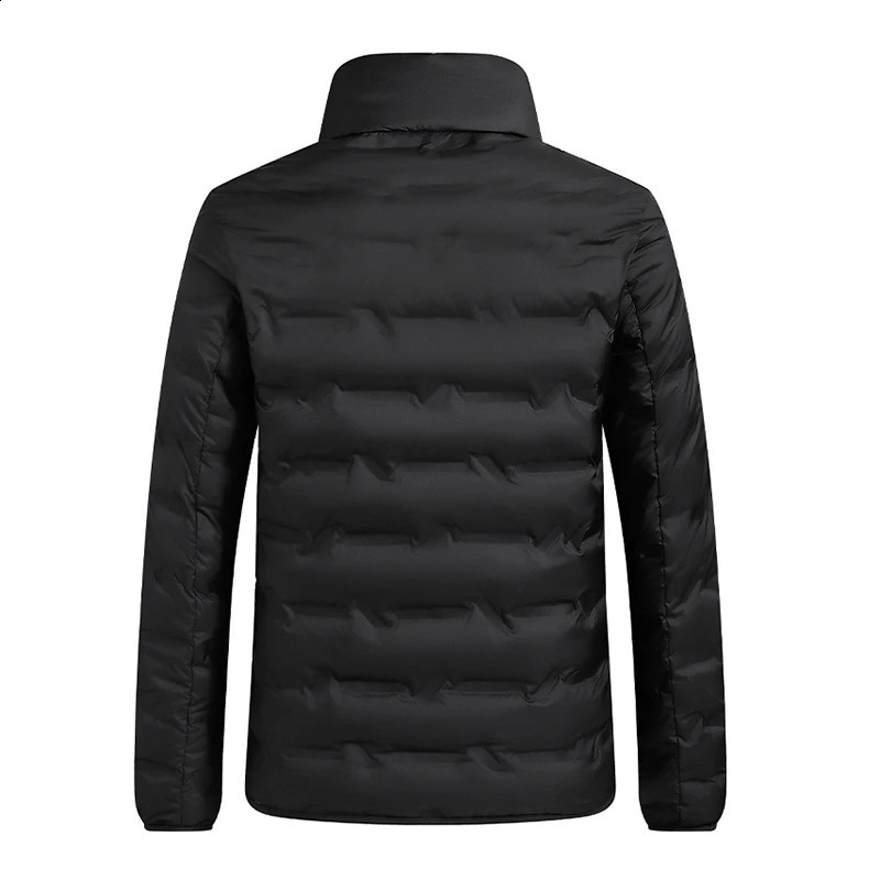 Mens white duck down jacket warm thick stand up collar mens lightweight breathable casual highquality 240822