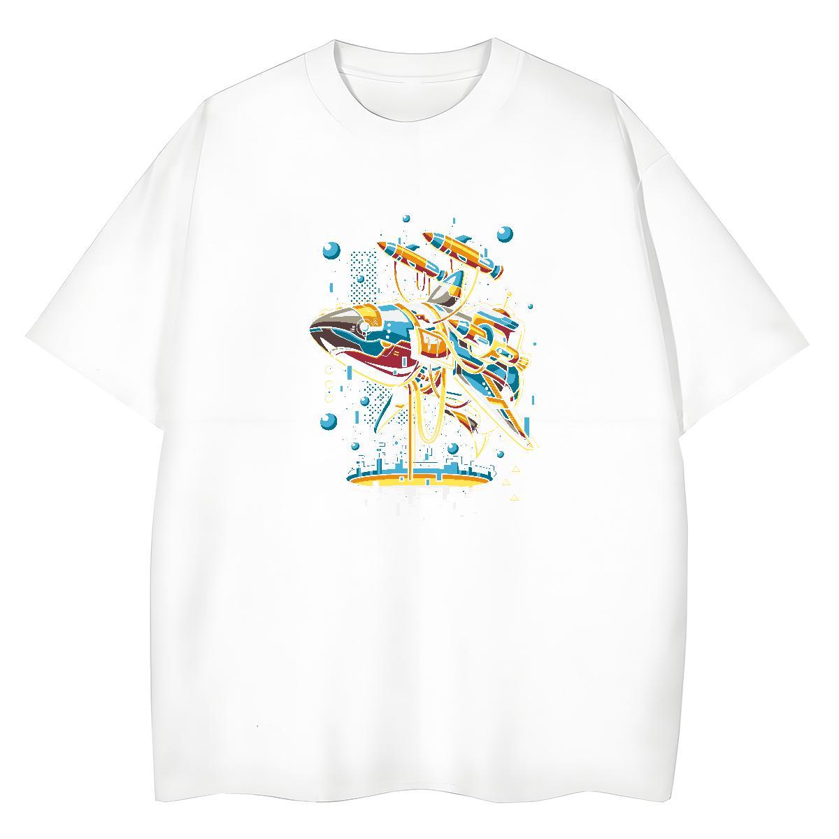 Designer Woman Tshirt 230g Pure Cotton universe Hip Hop T Shirt For Woman Short sleeve Soft Cartoon Print Clothings