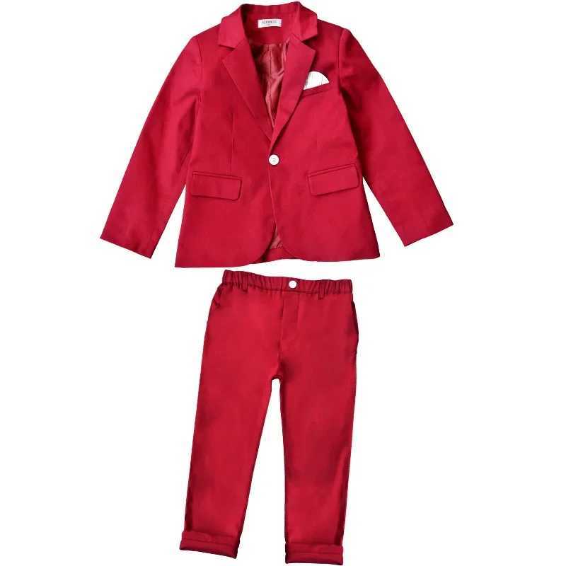 2024 Spring Formal Boys Party Dress Childrens Wedding Dress Elegant Preschool School Uniform Evening Dress Baby Baptist Dress W240823