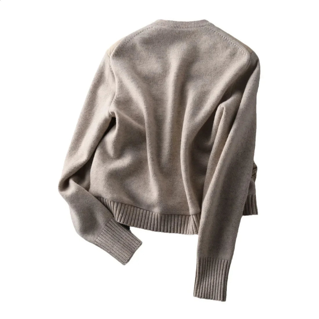 winter spliced down jacket cotton padded cropped fashionable casual cardigan womens 240822