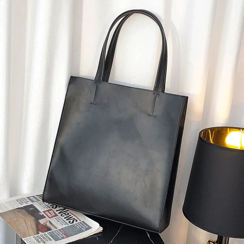 Fashion Mens Shoulder Bag High Capacity Handbag Laptop Bag Men Top-Handle Bags Shoulder Bag Male PU Leather Hand Bags 240822