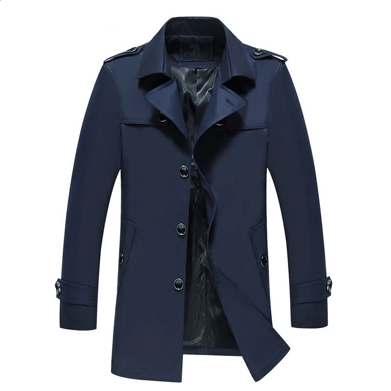 KOLMAKOV Mens Trench Coat Men Fashion Jackets Coats Mens Windbreaker Slim High Quality Khaki Casual Outerwear M-4XL 240822