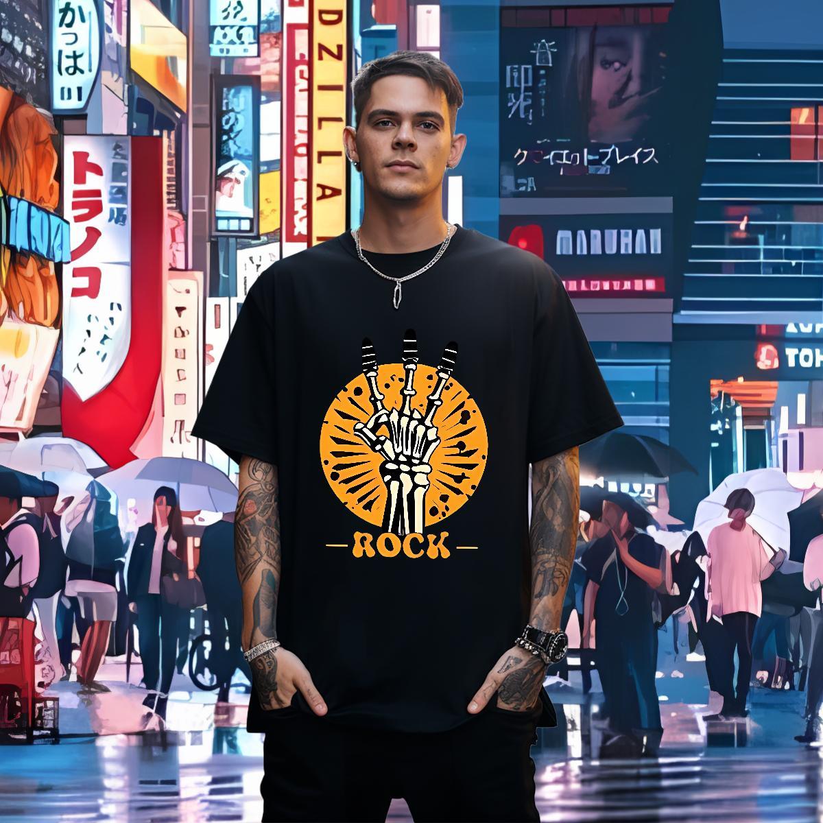 Brand Mens T Shirts 230g Cotton halloween Beach Customized O Neck Short Sleeves Tshirt for Man Woman 2024 DIY Top Tees