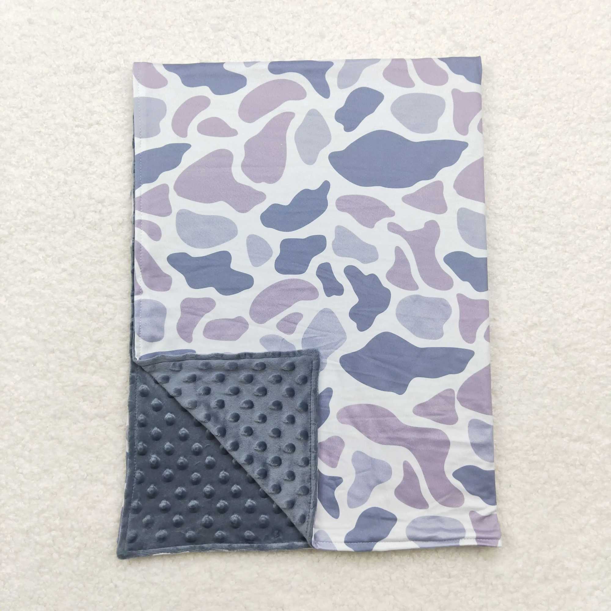 Wholesale Kids Baby Girl Bedding Fleece Breathable Camo Blanket Toddler Cotton Flannel Newborn Children Thin QuiltXJ240822