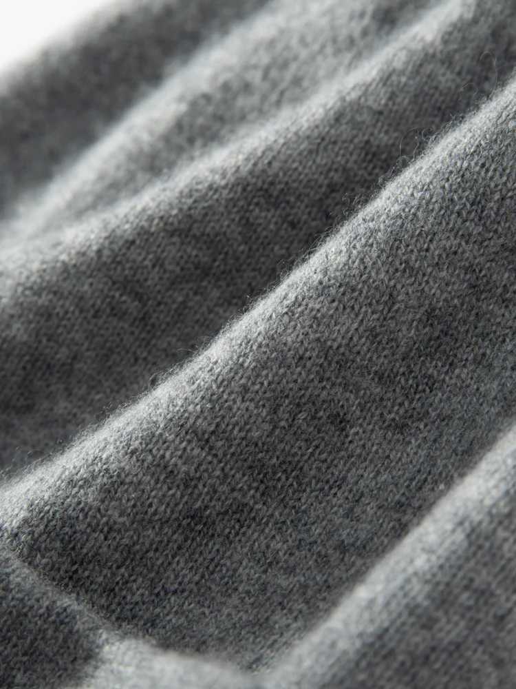 100% Cashmere 2-Layer Beanies Solid Knitted Hat Unisex Hat Mens New Year Special Offer Basic Soft Womens Warm Hair Hat W240822