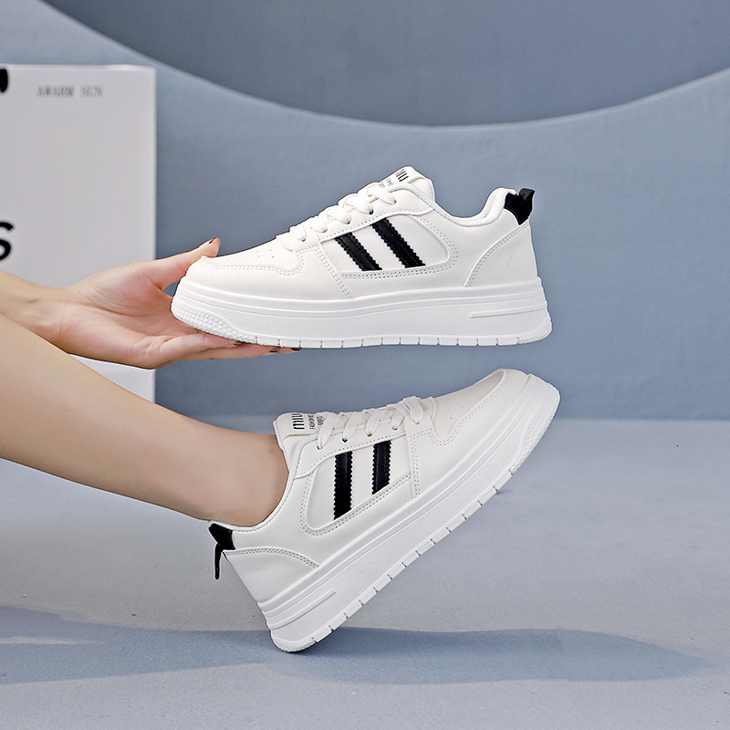 Ddmysports Autumn White New Korean Version Ins Female Student Height Increasing Sports Board Casual Shoes Trend Y A OUTDOOR