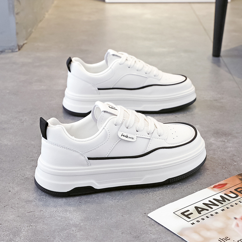 Ddmysports White New Spring Versatile Sports Women S Soft Soled Casual Board Shoes Trend B OUTDOOR