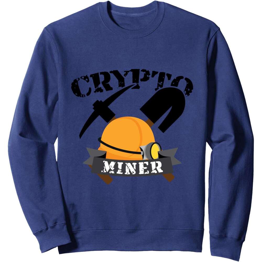Long Sleeve Shirts for Men sweatshirt Crypto Miner Mining Concept Artwork Bitcoin Gift Sweatshirt T shirt Tee Streetwear Casual tops clothes