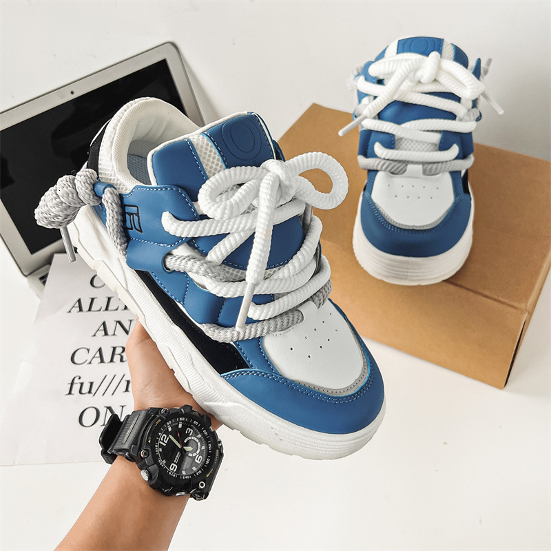 Ddmysports New Thick Soled Igh Rise Board Low Top China Chic Small Crowd Bread Sports Leisure Men S Shoes Fashion C OUTDOOR